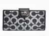 กระเป๋าสตางค์ COACH MADISON LUREX GUNMETAL SLIM WALLET 46799