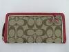 กระเป๋าสตางค์ COACH SIGNATURE BOW CHARM ZIP AROUND WALLET 48135