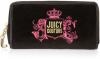 กระเป๋าสตางค์ JUICY COUTURE VALVET BLACK ZIP WALLET