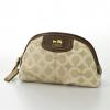 กระเป๋าเครื่องสำอาง COACH MADISON OP ART KHAKI LULEX COSMETIC BAG 46658