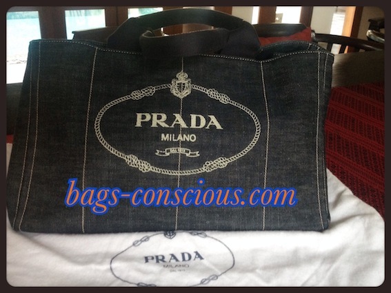 Prada denim large Beach bag #5869856  