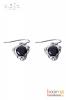ต่างหูเงินแท้ ประดับเพชร CZ ยี่ห้อ Trendy Gems รหัส E2009CR-BLK
