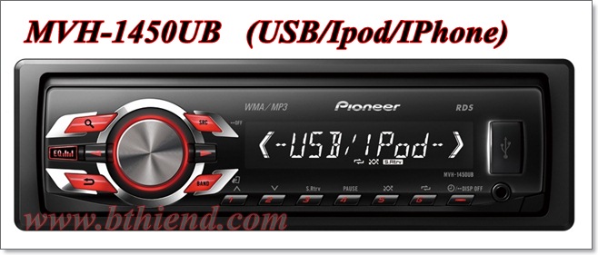 Pioneer MVH-1450UB  (USB/IPod/IPhone) (Out of Stock) - คลิกที่นี่เพื่อดูรูปภาพใหญ่