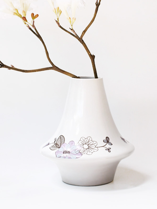 SOUL VASE L - ดอกมัมสีม่วง - คลิกที่นี่เพื่อดูรูปภาพใหญ่