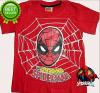 เสื้อยืดคอกลมลายการ์ตูน Spiderman ผ้ายืดเนื้อดี สินค้าขายดี ลิขสิทธิ์แท้ เสื้อเด็กผู้ชายชอบมาก