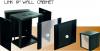 LINK 19quot; WALL CABINET 9U, ลึก   40  cm. Single,Black Dimension(cm.) 60x40x45.5  (W-Series)