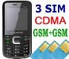 (BL-618) มือถือ 3 ซิม รองรับระบบ CDMA (Hutch,CAT) + GSM (AIS,TRUE,DTAC) เล็กที่สุด ราคาประหยัด