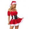 พร้อมส่ง  ชุดแฟนซี ซานตาคลอส สาวสวย พร้อมหมวก New brand Sexy Red Mini Christmas Lingerie Costumes