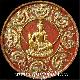 พระผงดวงตราจตุคามรรามเทพ ผ่านไตรภพ พิมพ์กรรมการ เนื้อแดงปัดทอง รุ่น หลักเมือง ต้นน้ำ บูชาครู