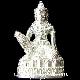 ลอยองค์กริ่ง สูง3ซม.เนื้อเงิน รุ่นบูรณะเจดีย์ราย50