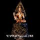 จตุคามรามเทพ สู่พุทธภูมิ สูง1เมตร ฐานรมดำ องค์ทองแดง (เนื้อพิเศษกรรมการร่วมสร้าง)หมายเลข๓๕