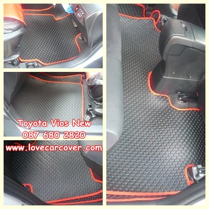 ผ้ายางปูพื้นรถยนต์,ผ้ายางปูพื้นรถยนต์ Toyota Vios All New 2013,ยางปูพื้นรถ Toyota Vios All New 2013,พรมกระดุมปูพื้นรถ Toyota Vios All New 2013 พรมกระดุม