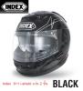 หมวกกันน็อคอินเด็กซ์ Index รุ่น 811 i-shield แว่น 2 ชั้น สีดำ