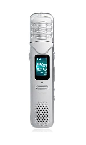 www.porkaa.com เครื่องบันทึกเสียงสำหรับการสัมภาษณ์ ความจุ 8 GB สี Silver