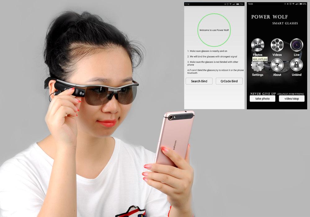 www.porkaa.com แว่นตา Smart Bluetooth หน่วยความจำ ROM 8GB สีดำ