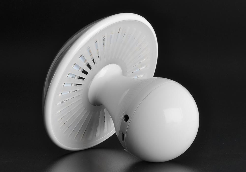 www.porkaa.com ลำโพง Bluetooth + เครื่องเล่น MP3 ทรงเห็ด พร้อมโคมไฟระบบสัมผัส สีขาว