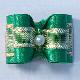 Length 1 2/8", Width 1" Dog Show Bow(Set 2,Green)