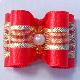 Length 1 2/8", Width 1" Dog Show Bow(Set 2,Red)