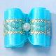 Length 1 2/8", Width 1" Dog Show Bow(Set 3,Blue)
