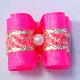 Length 1 2/8", Width 1" Dog Show Bow(Set 3,Pink)