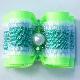 Length 1 2/8", Width 1" Dog Show Bow(Set 5,Light Green-Green)