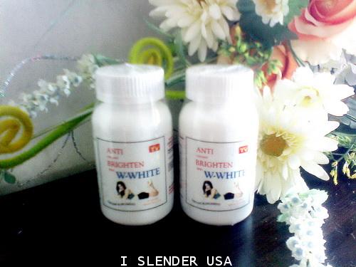 แพคคู่สองขวด ราคาประหยัด NEW W-White 1000mg. (ดำคล้ำแค่ไหนก็ขาวได้เหมือนคนขาว)1000mg
