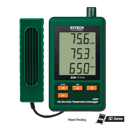 Extech SD800: CO2, Humidity and Temperature Datalogger - คลิกที่นี่เพื่อดูรูปภาพใหญ่