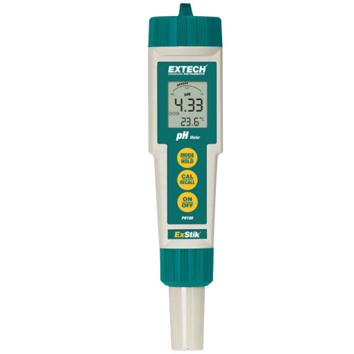 เครื่องวัดกรดด่าง pH meter Waterproof ExStik รุ่น pH100 - คลิกที่นี่เพื่อดูรูปภาพใหญ่