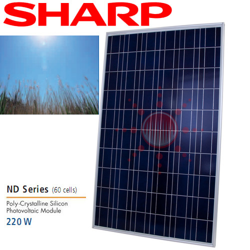 แผงโซล่าเซลล์ [Solar cell] Made in Japan, SHARP ขนาด 220W - คลิกที่นี่เพื่อดูรูปภาพใหญ่