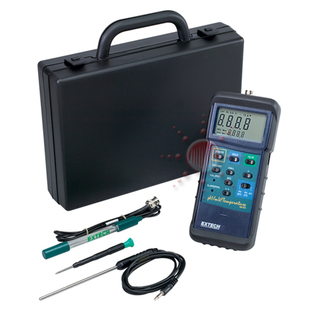 Extech 407228: Heavy Duty pH/mV/Temperature Meter Kit - คลิกที่นี่เพื่อดูรูปภาพใหญ่