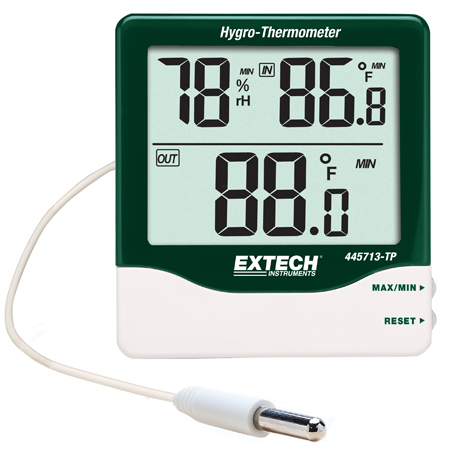 Extech 445713-TP Big Digit Indoor/Outdoor Hygro-Thermometer - คลิกที่นี่เพื่อดูรูปภาพใหญ่