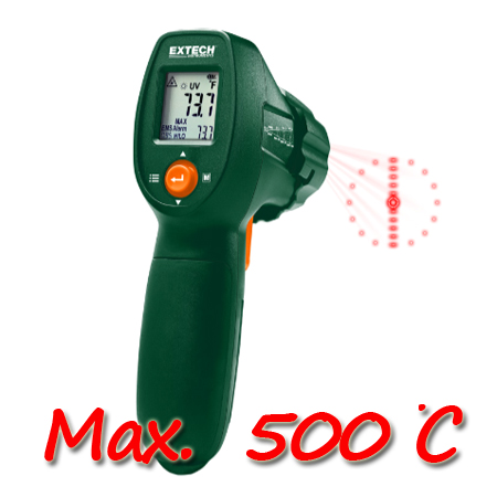 Extech IR300UV: IR Thermometer with UV Leak Detector - คลิกที่นี่เพื่อดูรูปภาพใหญ่