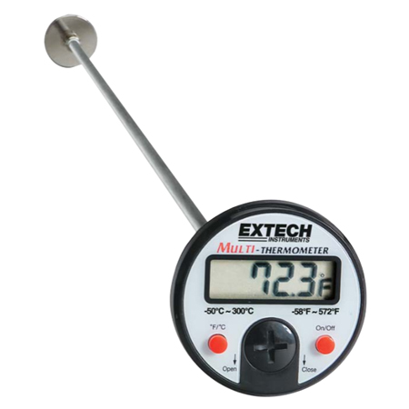 Extech 392052 Flat Surface Stem Dial Thermometer - คลิกที่นี่เพื่อดูรูปภาพใหญ่