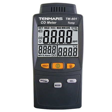 Tenmars TM-801 เครื่องวัดก๊าซคาร์บอนมอนนอกไซด์ CO Meter - คลิกที่นี่เพื่อดูรูปภาพใหญ่