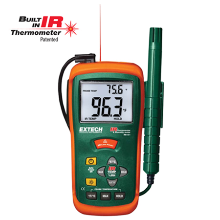 Extech RH101: Hygro-Thermometer + InfraRed Thermometer - คลิกที่นี่เพื่อดูรูปภาพใหญ่
