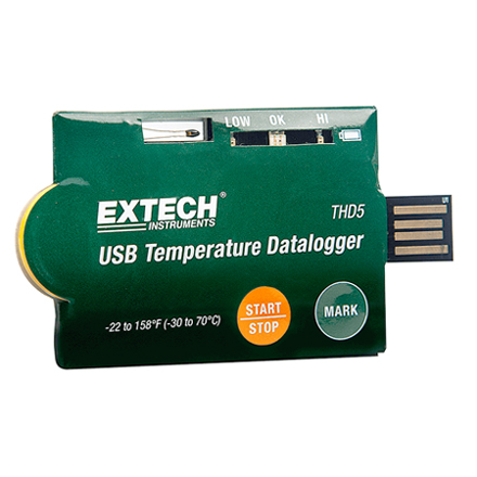 เครื่องบันทึกอุณหภูมิ One-Time use USB Temperature Dataloggers รุ่น THD5 - คลิกที่นี่เพื่อดูรูปภาพใหญ่
