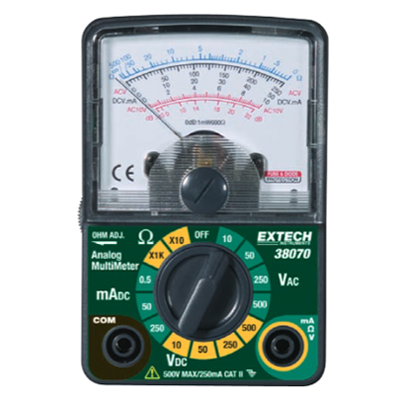 Extech 38070: Compact Analog MultiMeter - คลิกที่นี่เพื่อดูรูปภาพใหญ่