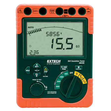 Extech 380396: High Voltage Digital Insulation Tester (220V) - คลิกที่นี่เพื่อดูรูปภาพใหญ่