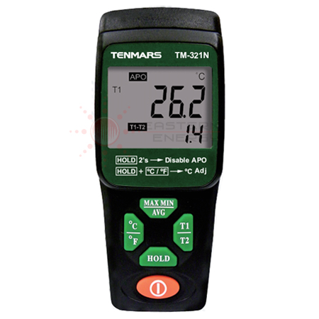 Thermocouple Thermometer Dual K Type Thermometer รุ่น TM-321N - คลิกที่นี่เพื่อดูรูปภาพใหญ่
