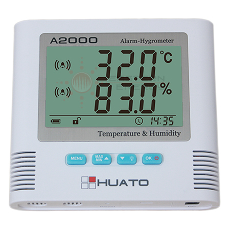 เครื่องวัดอุณหภูมิ ความชื้น Sound  Light Alarm Hygro-thermometer รุ่น A2000-TH - คลิกที่นี่เพื่อดูรูปภาพใหญ่