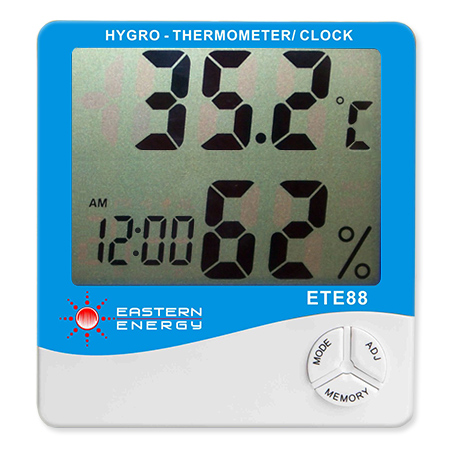 เครื่องวัดอุณหภูมิ ความชื้น Hygro-Thermometer รุ่น ETE88 - คลิกที่นี่เพื่อดูรูปภาพใหญ่