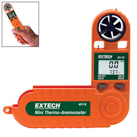 Extech 45118: Mini Thermo-Anemometer - คลิกที่นี่เพื่อดูรูปภาพใหญ่