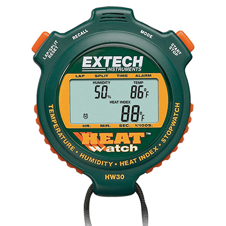 Extech HW30: HeatWatch™ Humidity/Temperature Stopwatch - คลิกที่นี่เพื่อดูรูปภาพใหญ่