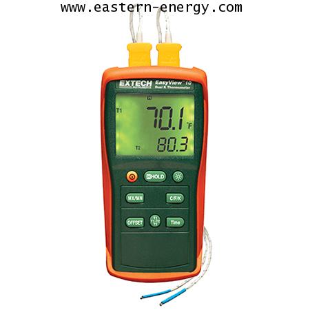 Extech EA10: EasyView™ Dual Input Thermometers - คลิกที่นี่เพื่อดูรูปภาพใหญ่
