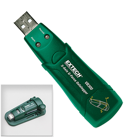 Extech VB300 เครื่องวัดความสั่นสะเทือน 3-Axis G-Force USB Datalogger - คลิกที่นี่เพื่อดูรูปภาพใหญ่