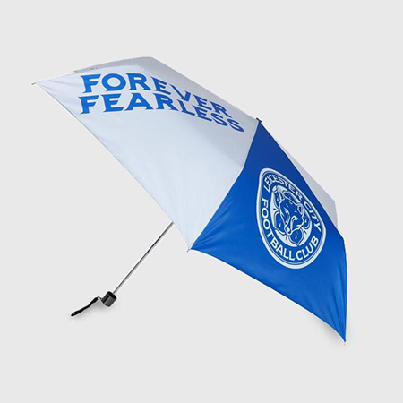 Leicester City Football Club Forever Fearless Foldable Umbrella White - คลิกที่นี่เพื่อดูรูปภาพใหญ่