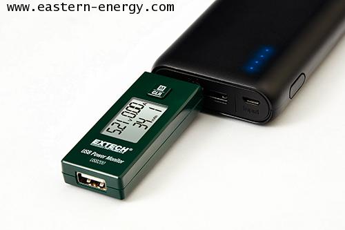 USB Power Monitor ตรวจวัดแสดงผลค่าแรงดัน, กระแส, ความจุ รุ่น Extech USB200 - คลิกที่นี่เพื่อดูรูปภาพใหญ่