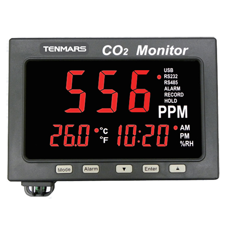 TM-187A CO2 / Temperature / HumidityLED Monitor - คลิกที่นี่เพื่อดูรูปภาพใหญ่