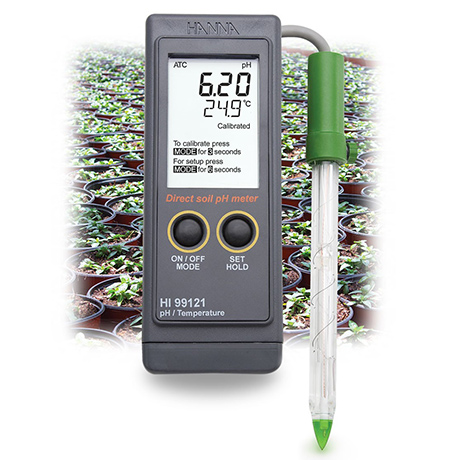 HI99121 HANNA Direct Soil pH Measurement Kit เครื่องวัดค่ากรดด่างในดิน - คลิกที่นี่เพื่อดูรูปภาพใหญ่