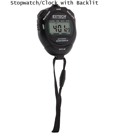 Extech 365515-BK Stopwatch/Clock with Backlit Display นาฬิกาจับเวลา - คลิกที่นี่เพื่อดูรูปภาพใหญ่